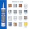 Silicone I GE Window & Door Clear Silicone 1 Window and Door Caulk Sealant 10.1 oz 2795576 - alternate 3
